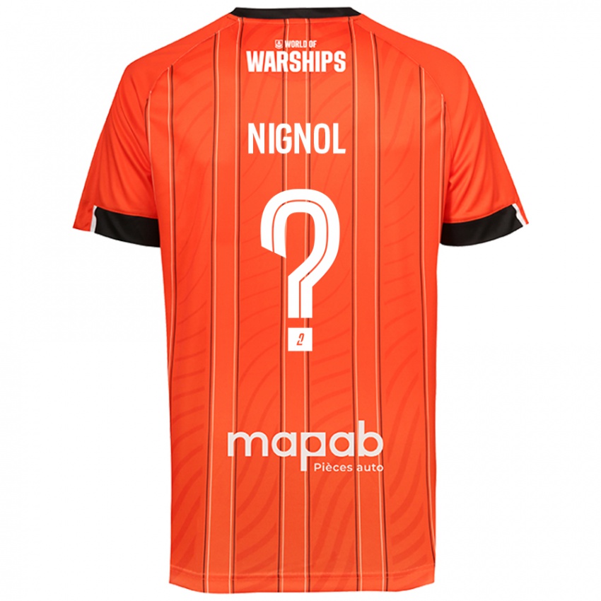 Niño Camiseta Vincent Nignol #0 Naranja 1ª Equipación 2024/25 La Camisa México