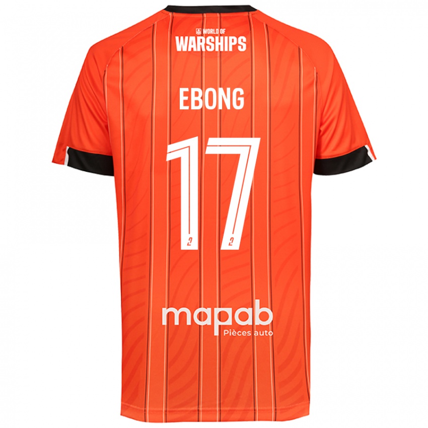 Niño Camiseta Arthur Ebong #17 Naranja 1ª Equipación 2024/25 La Camisa México