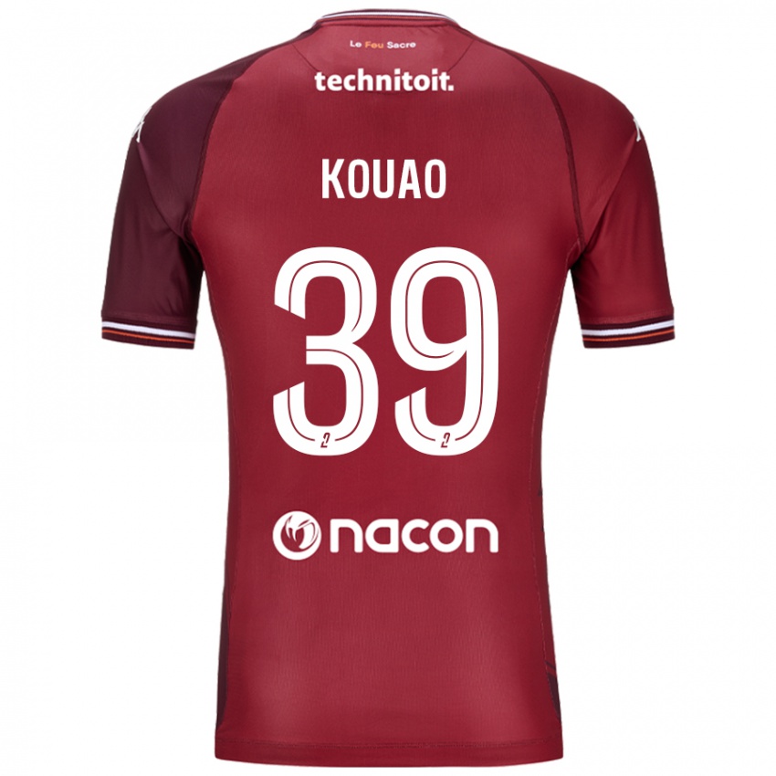 Niño Camiseta Koffi Kouao #39 Rojo Granata 1ª Equipación 2024/25 La Camisa México