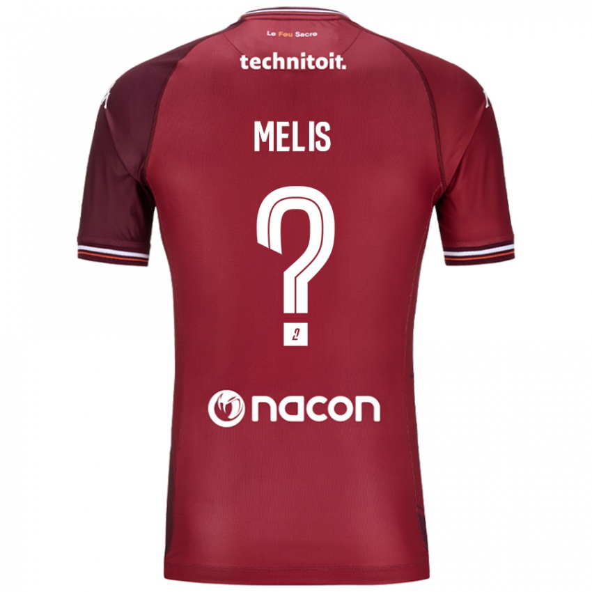 Niño Camiseta Antonin Melis #0 Rojo Granata 1ª Equipación 2024/25 La Camisa México