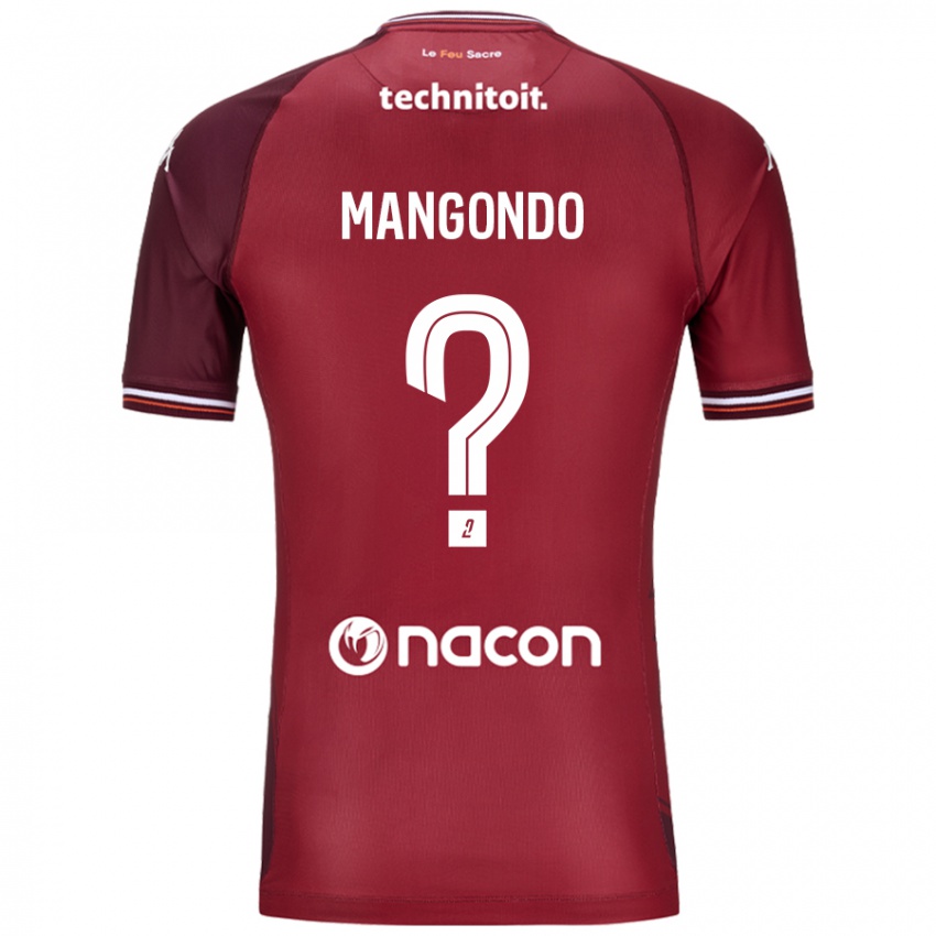 Niño Camiseta Joseph Mangondo #0 Rojo Granata 1ª Equipación 2024/25 La Camisa México