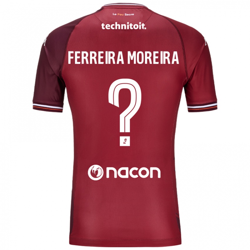 Niño Camiseta Ruben Ferreira Moreira #0 Rojo Granata 1ª Equipación 2024/25 La Camisa México