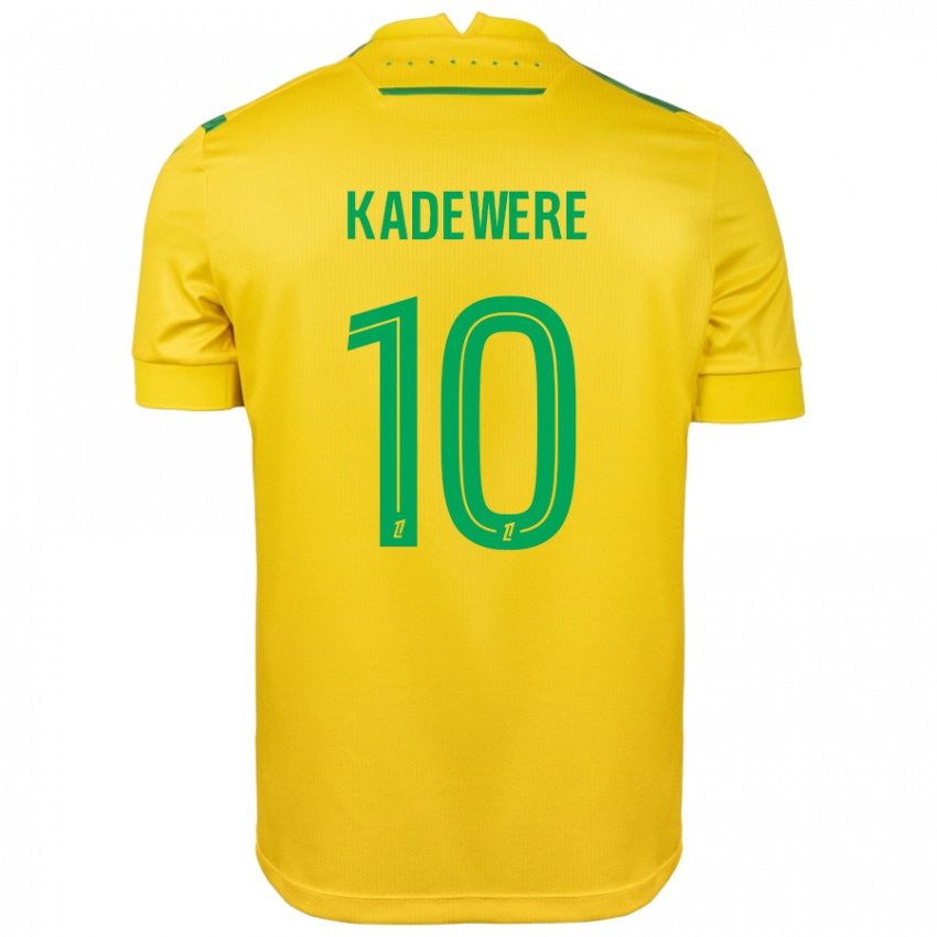 Niño Camiseta Tino Kadewere #10 Amarillo Verde 1ª Equipación 2024/25 La Camisa México