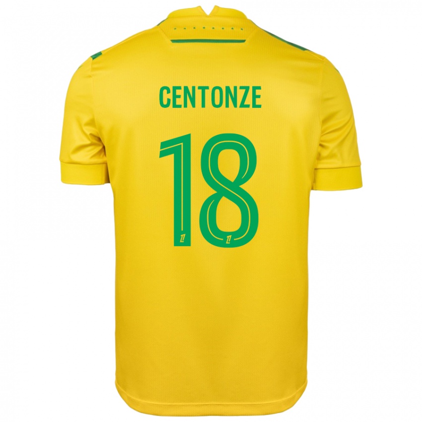 Niño Camiseta Fabien Centonze #18 Amarillo Verde 1ª Equipación 2024/25 La Camisa México