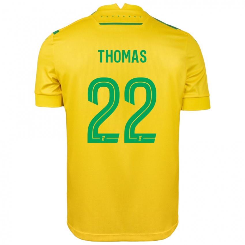 Niño Camiseta Sorba Thomas #22 Amarillo Verde 1ª Equipación 2024/25 La Camisa México