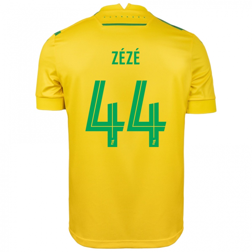 Niño Camiseta Nathan Zézé #44 Amarillo Verde 1ª Equipación 2024/25 La Camisa México