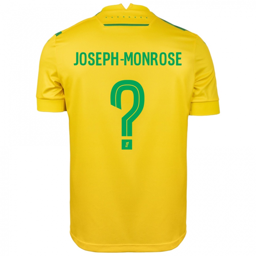 Niño Camiseta Florian Joseph-Monrose #0 Amarillo Verde 1ª Equipación 2024/25 La Camisa México