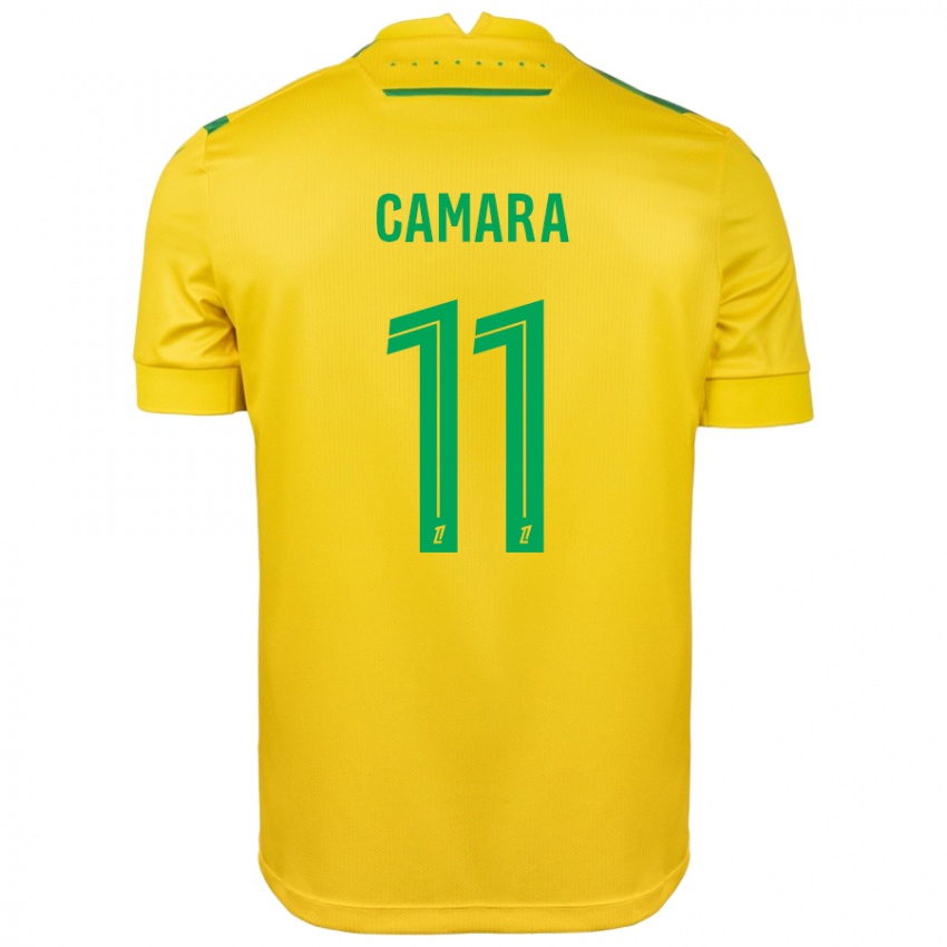 Niño Camiseta Aboubacar Camara #11 Amarillo Verde 1ª Equipación 2024/25 La Camisa México