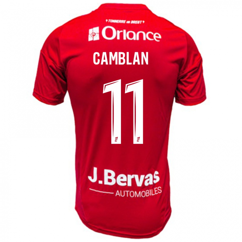 Niño Camiseta Axel Camblan #11 Rojo Blanco 1ª Equipación 2024/25 La Camisa México