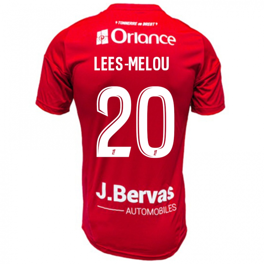 Niño Camiseta Pierre Lees-Melou #20 Rojo Blanco 1ª Equipación 2024/25 La Camisa México