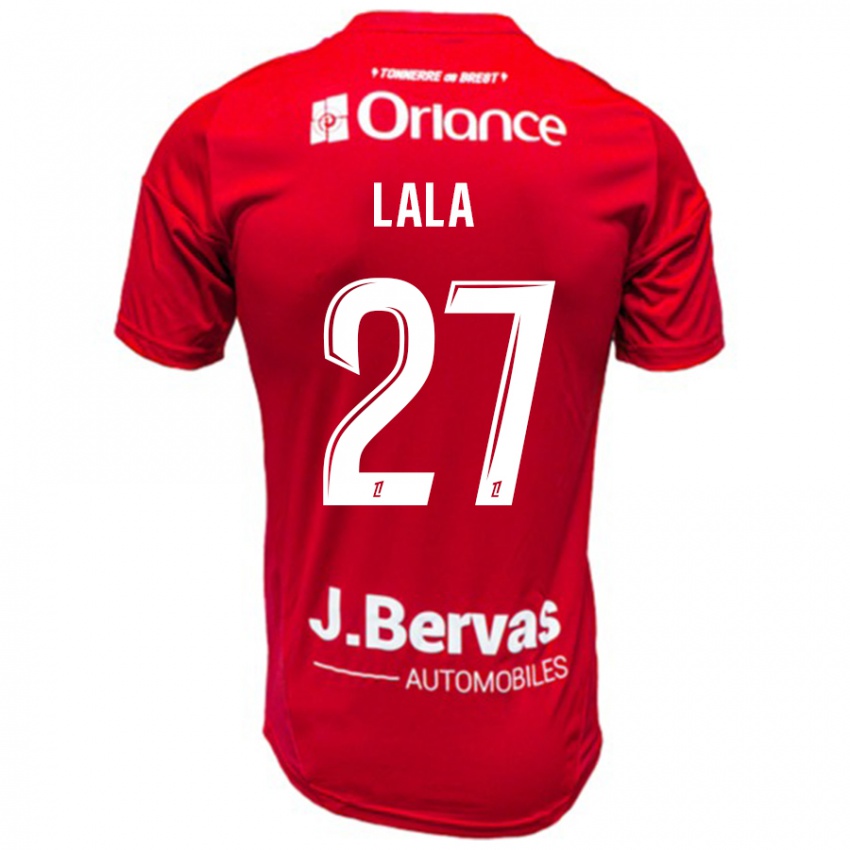 Niño Camiseta Kenny Lala #27 Rojo Blanco 1ª Equipación 2024/25 La Camisa México