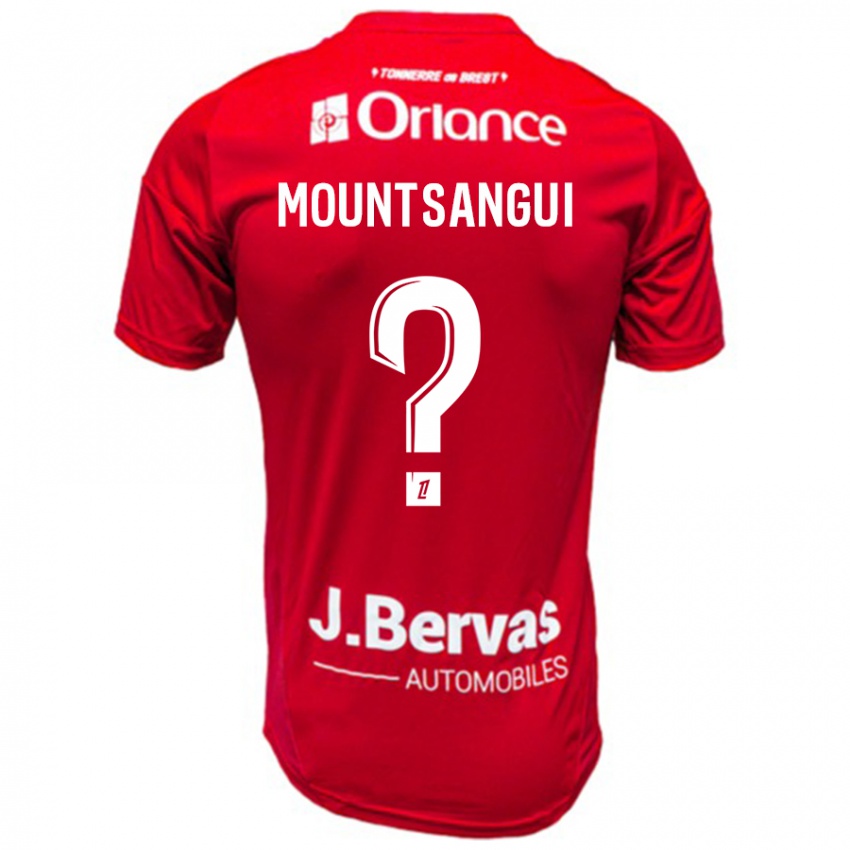 Niño Camiseta Warren Mountsangui #0 Rojo Blanco 1ª Equipación 2024/25 La Camisa México