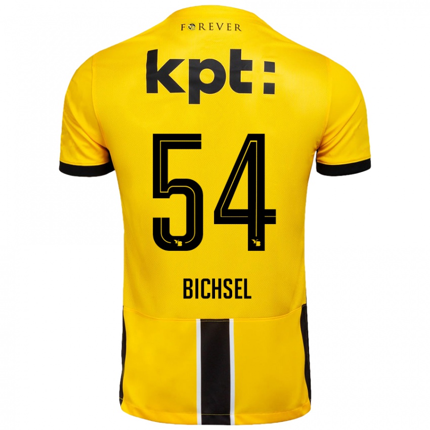 Niño Camiseta Joel Bichsel #54 Amarillo Negro 1ª Equipación 2024/25 La Camisa México