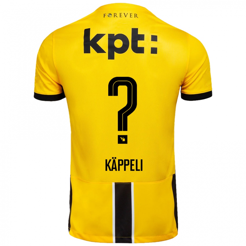 Niño Camiseta Cuno Käppeli #0 Amarillo Negro 1ª Equipación 2024/25 La Camisa México