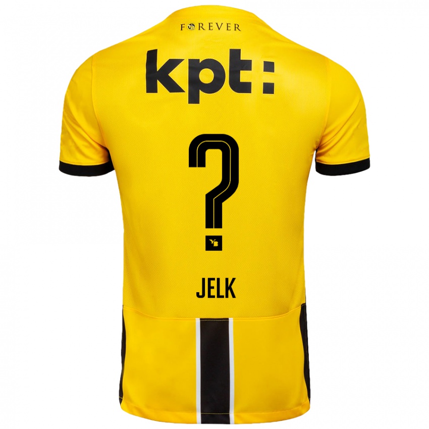 Niño Camiseta Jano Jelk #0 Amarillo Negro 1ª Equipación 2024/25 La Camisa México