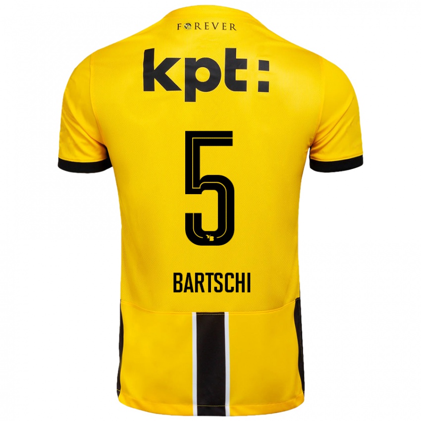 Niño Camiseta Lorena Bärtschi #5 Amarillo Negro 1ª Equipación 2024/25 La Camisa México