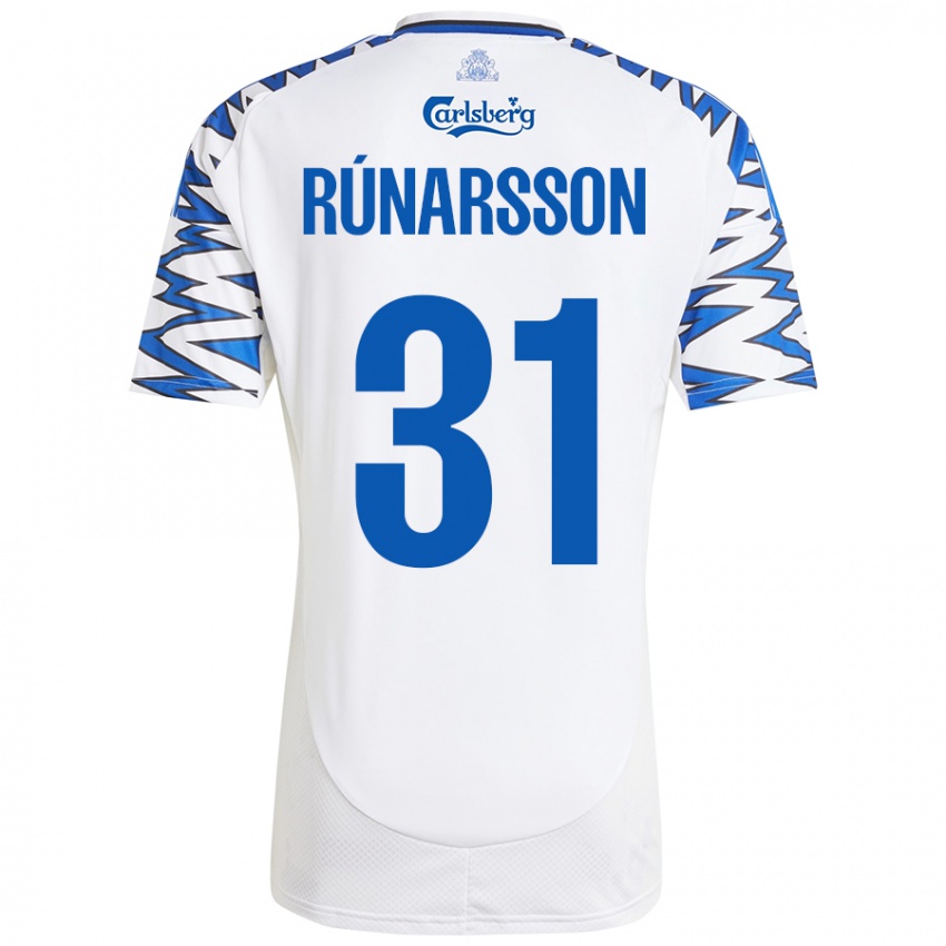 Niño Camiseta Runar Alex Runarsson #31 Blanco Azul Cielo 1ª Equipación 2024/25 La Camisa México