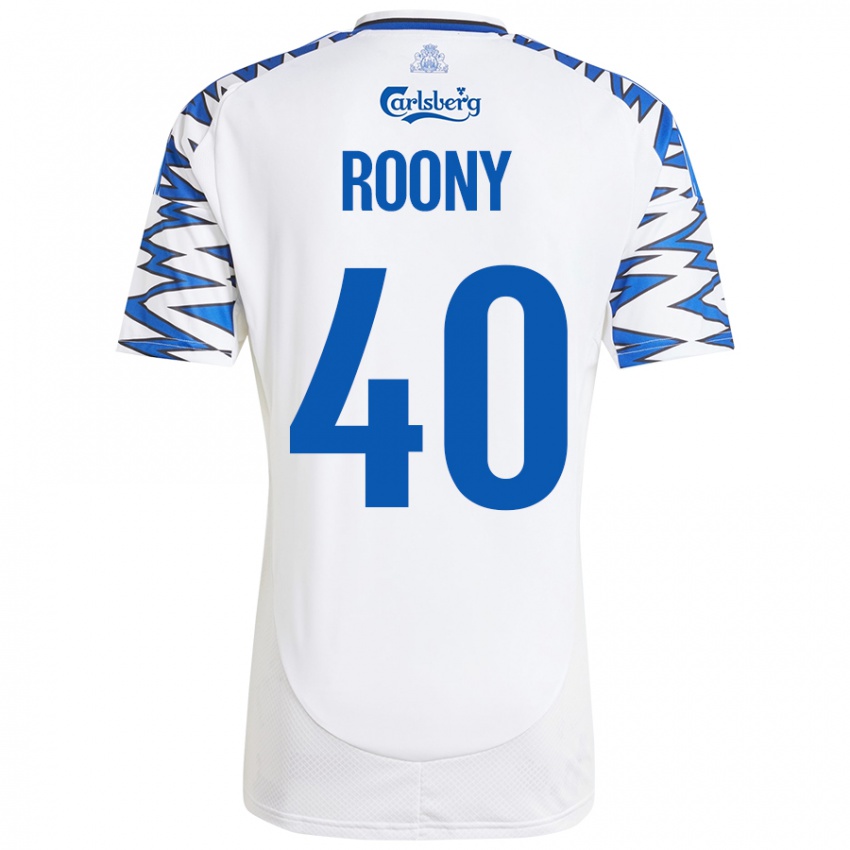 Niño Camiseta Roony Bardghji #40 Blanco Azul Cielo 1ª Equipación 2024/25 La Camisa México