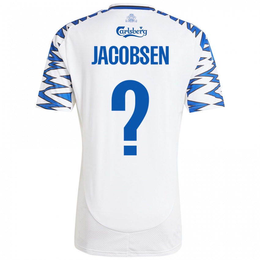 Niño Camiseta Holger Jacobsen #0 Blanco Azul Cielo 1ª Equipación 2024/25 La Camisa México