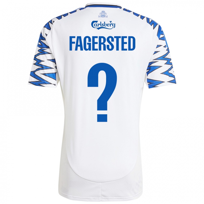 Niño Camiseta Johan Fagersted #0 Blanco Azul Cielo 1ª Equipación 2024/25 La Camisa México