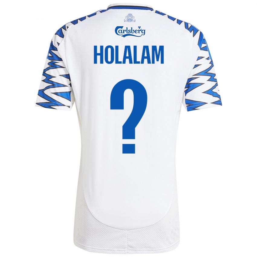 Niño Camiseta Ishaq Holalam #0 Blanco Azul Cielo 1ª Equipación 2024/25 La Camisa México