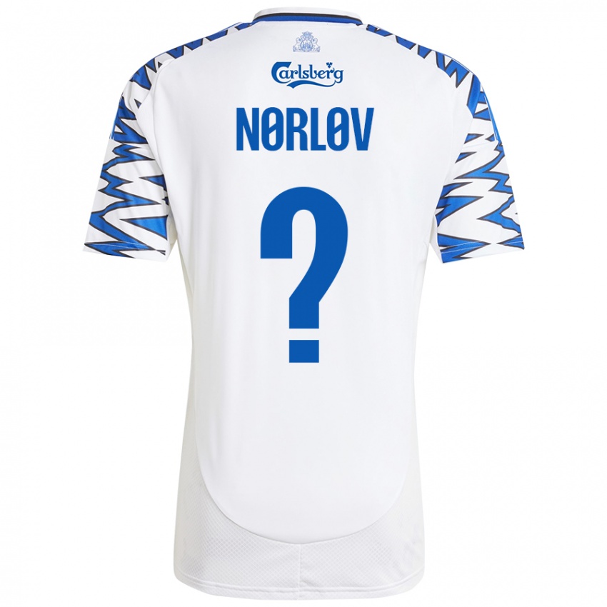 Niño Camiseta William Nørløv #0 Blanco Azul Cielo 1ª Equipación 2024/25 La Camisa México