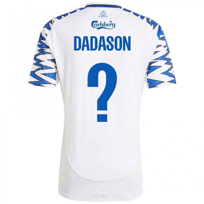 Niño Camiseta Viktor Dadason #0 Blanco Azul Cielo 1ª Equipación 2024/25 La Camisa México