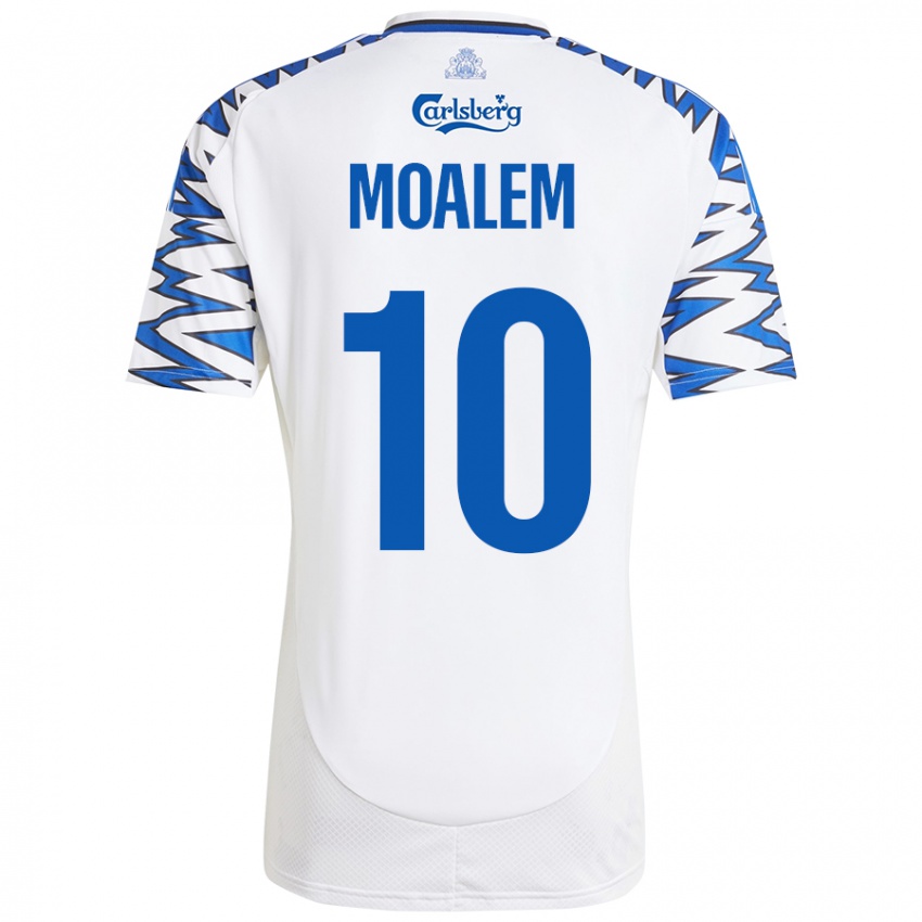 Niño Camiseta Jonathan Moalem #10 Blanco Azul Cielo 1ª Equipación 2024/25 La Camisa México