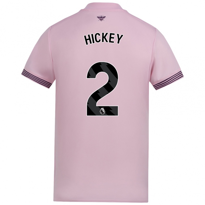 Niño Camiseta Aaron Hickey #2 Rosa 2ª Equipación 2024/25 La Camisa México