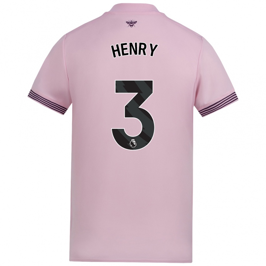 Niño Camiseta Rico Henry #3 Rosa 2ª Equipación 2024/25 La Camisa México