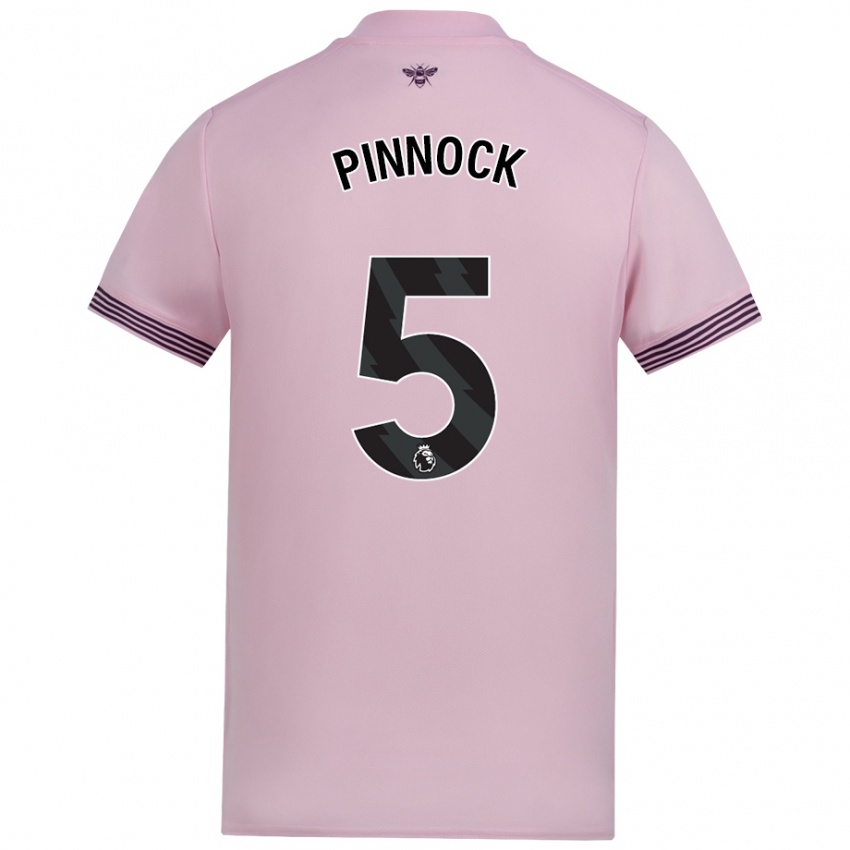 Niño Camiseta Ethan Pinnock #5 Rosa 2ª Equipación 2024/25 La Camisa México