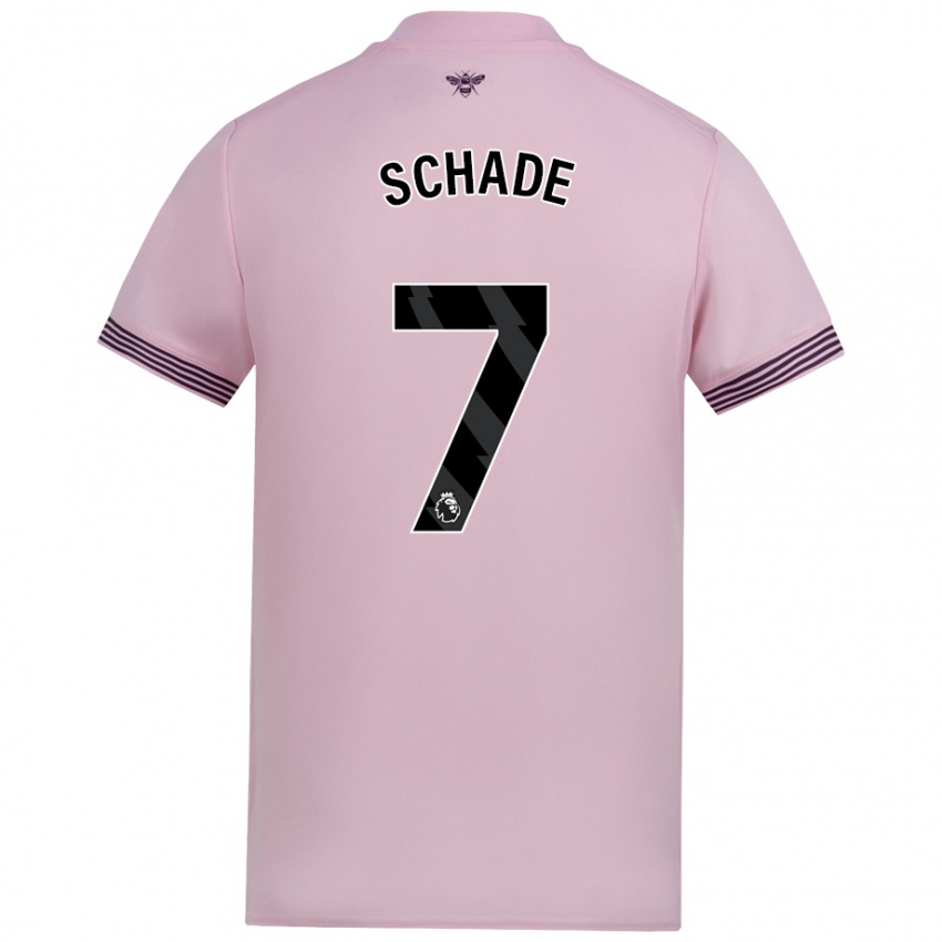 Niño Camiseta Kevin Schade #7 Rosa 2ª Equipación 2024/25 La Camisa México