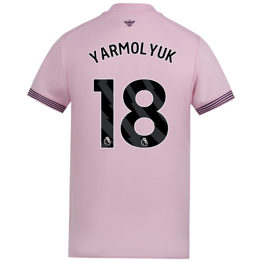 Niño Camiseta Yegor Yarmolyuk #18 Rosa 2ª Equipación 2024/25 La Camisa México