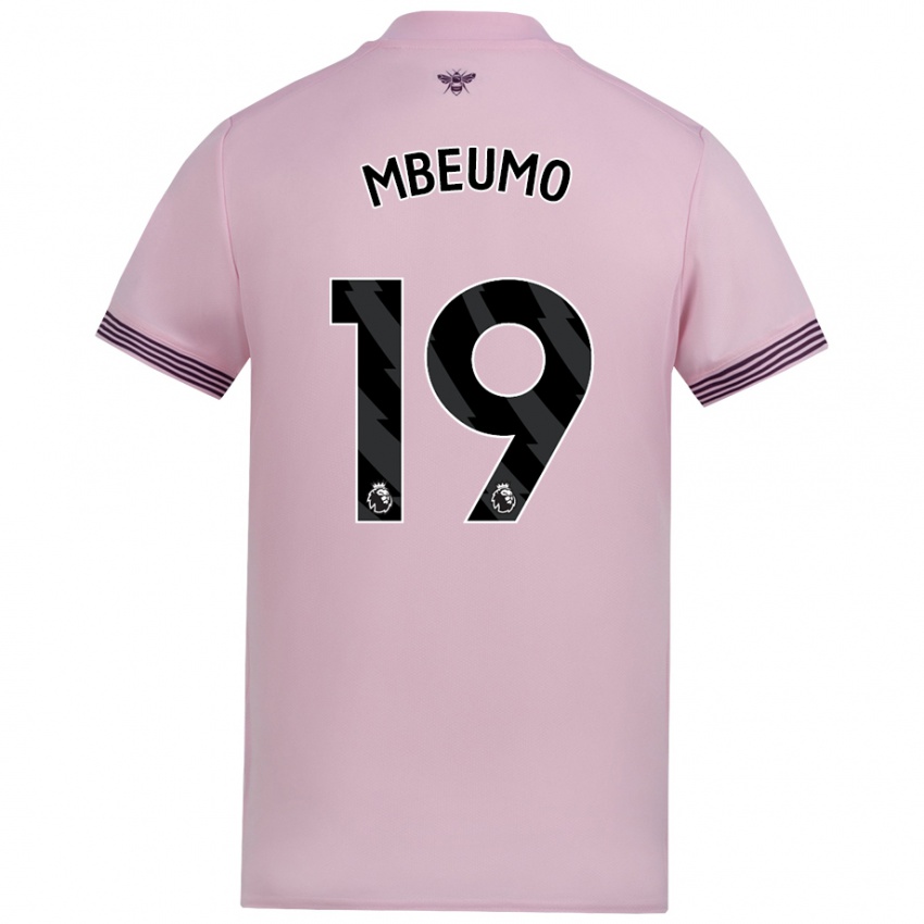 Niño Camiseta Bryan Mbeumo #19 Rosa 2ª Equipación 2024/25 La Camisa México