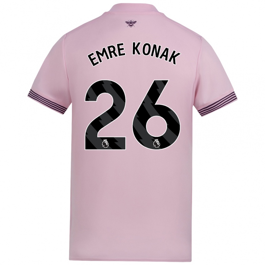 Niño Camiseta Yunus Emre Konak #26 Rosa 2ª Equipación 2024/25 La Camisa México