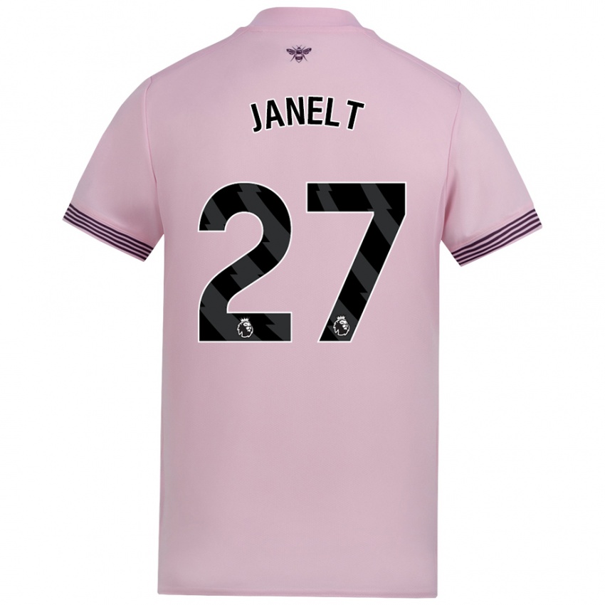 Niño Camiseta Vitaly Janelt #27 Rosa 2ª Equipación 2024/25 La Camisa México