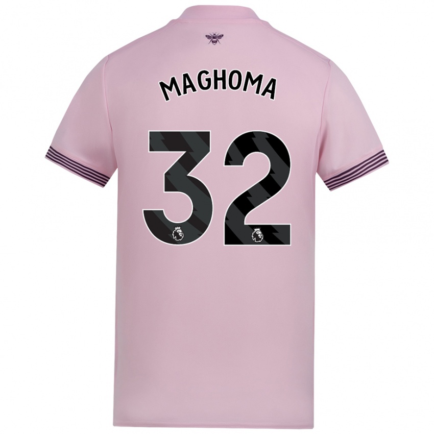 Niño Camiseta Paris Maghoma #32 Rosa 2ª Equipación 2024/25 La Camisa México