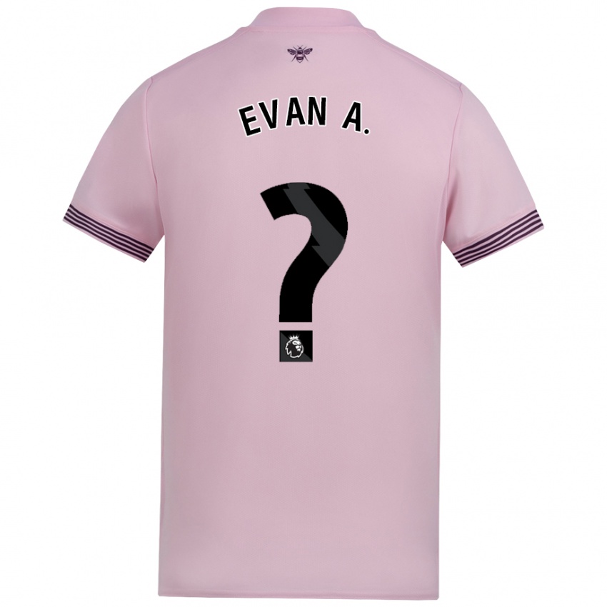 Niño Camiseta Evan Anderson #0 Rosa 2ª Equipación 2024/25 La Camisa México