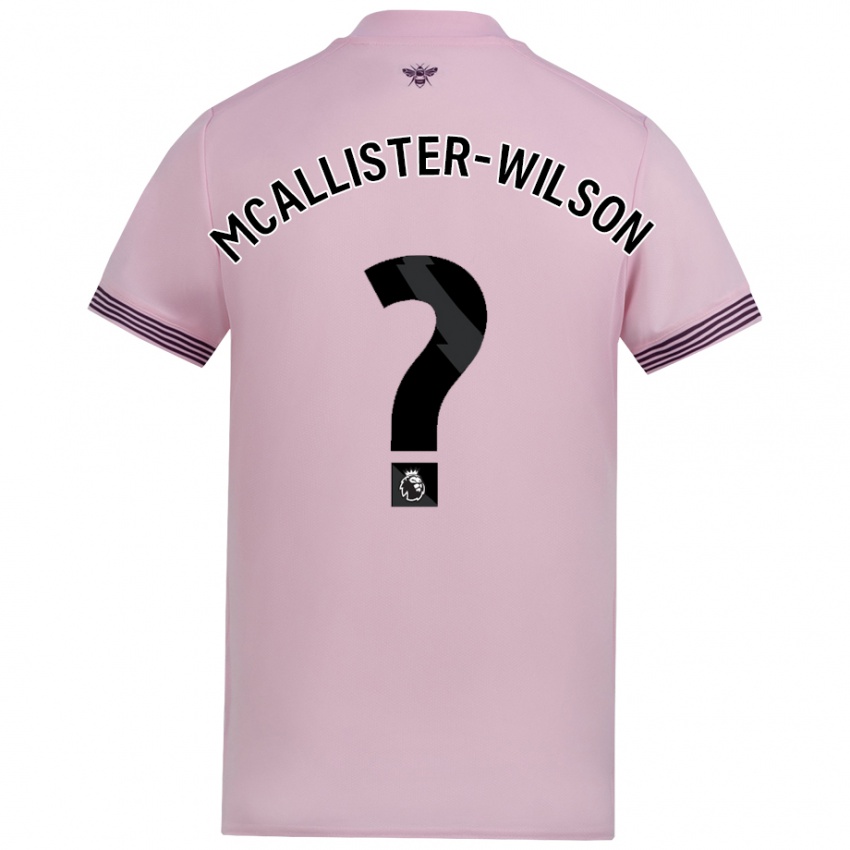 Niño Camiseta Zack Mcallister-Wilson #0 Rosa 2ª Equipación 2024/25 La Camisa México