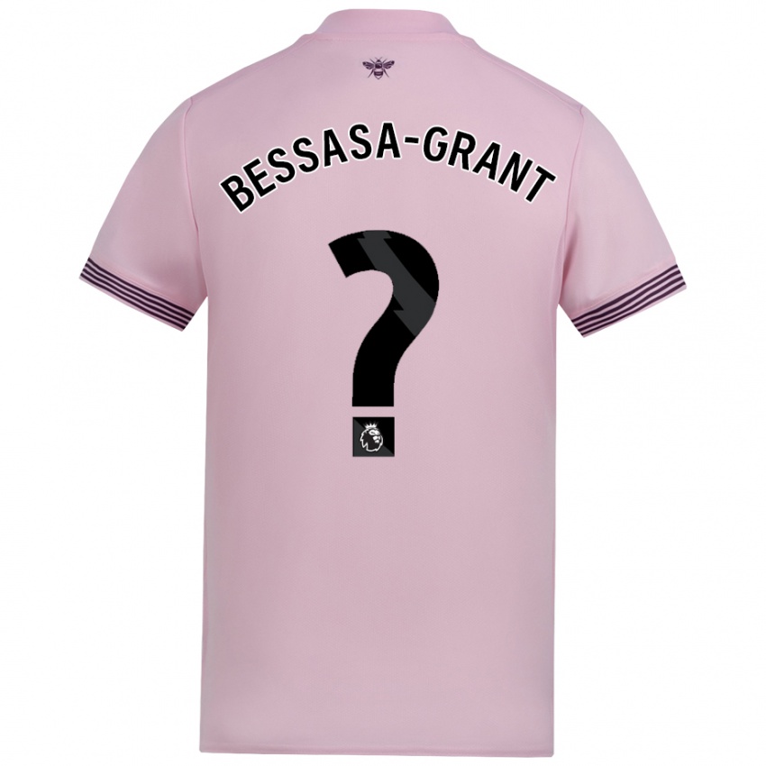 Niño Camiseta Mekhai Bessasa-Grant #0 Rosa 2ª Equipación 2024/25 La Camisa México