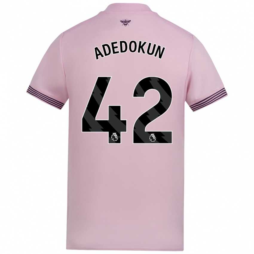 Niño Camiseta Val Adedokun #42 Rosa 2ª Equipación 2024/25 La Camisa México