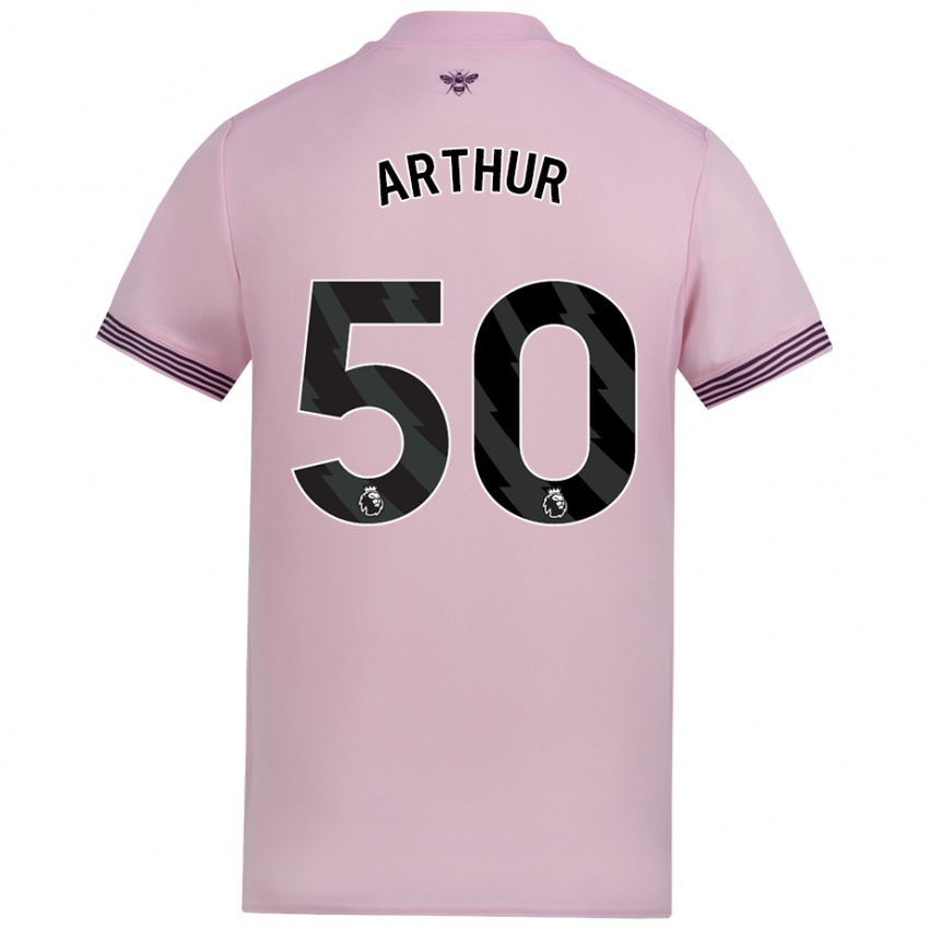 Niño Camiseta Benjamin Arthur #50 Rosa 2ª Equipación 2024/25 La Camisa México