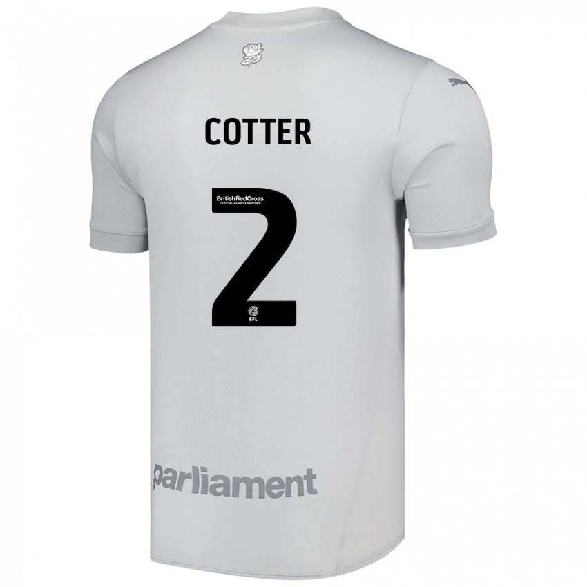 Niño Camiseta Barry Cotter #2 Gris Plata 2ª Equipación 2024/25 La Camisa México