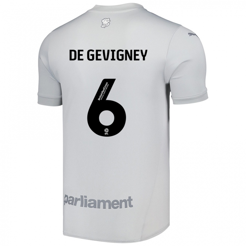 Niño Camiseta Maël De Gevigney #6 Gris Plata 2ª Equipación 2024/25 La Camisa México