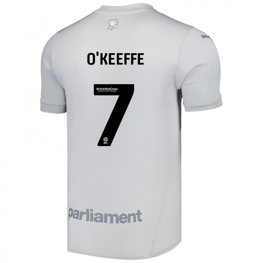 Niño Camiseta Corey O'keeffe #7 Gris Plata 2ª Equipación 2024/25 La Camisa México