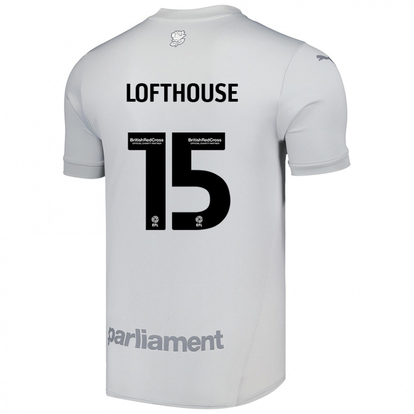 Niño Camiseta Kyran Lofthouse #15 Gris Plata 2ª Equipación 2024/25 La Camisa México