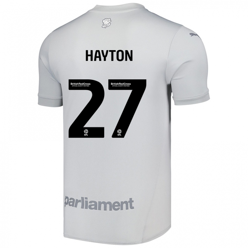 Niño Camiseta Adam Hayton #27 Gris Plata 2ª Equipación 2024/25 La Camisa México