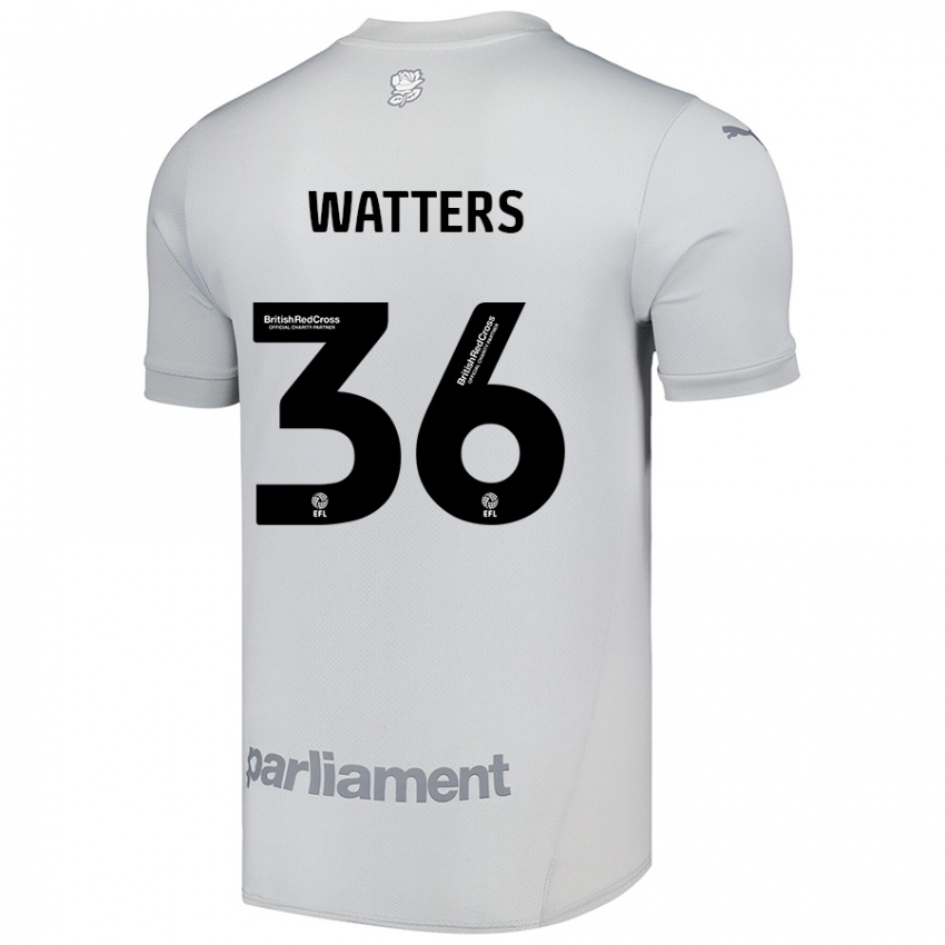 Niño Camiseta Max Watters #36 Gris Plata 2ª Equipación 2024/25 La Camisa México