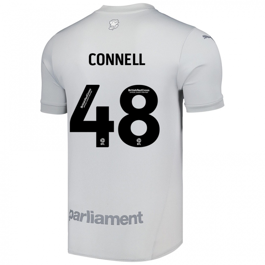 Niño Camiseta Luca Connell #48 Gris Plata 2ª Equipación 2024/25 La Camisa México