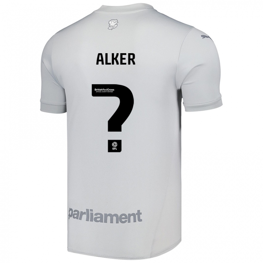 Niño Camiseta Luke Alker #0 Gris Plata 2ª Equipación 2024/25 La Camisa México